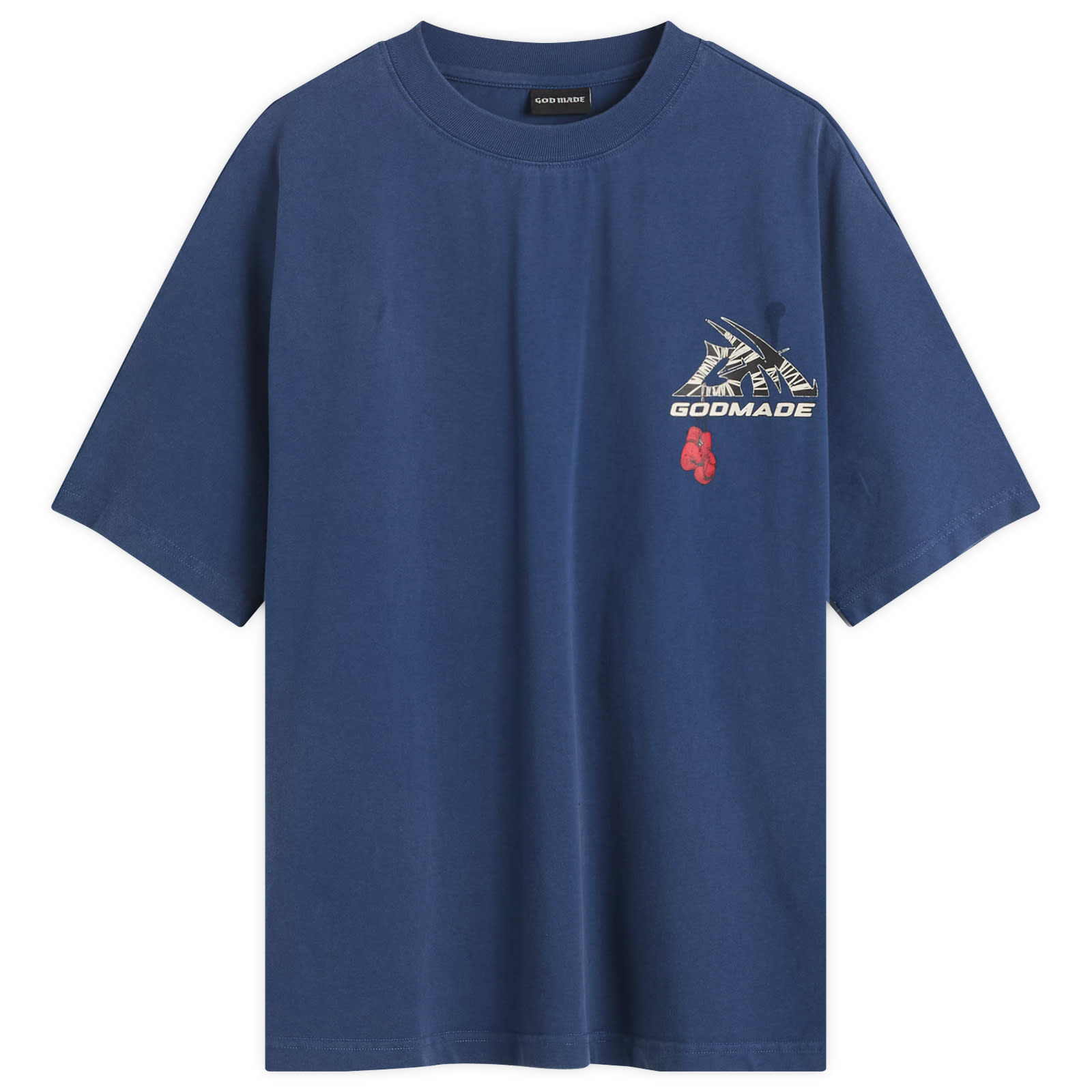 Men's GM Logo Wrapped T-Shirt Washed Blue