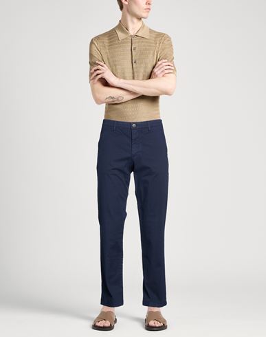 Man Pants Navy Size 31 Organic cotton, Elastane