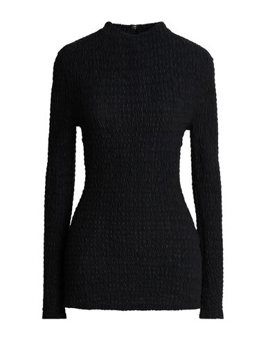 Woman Top Black Size 8 Organic cotton, Recycled polyamide, Elastane, Polyester, Elastomultiester