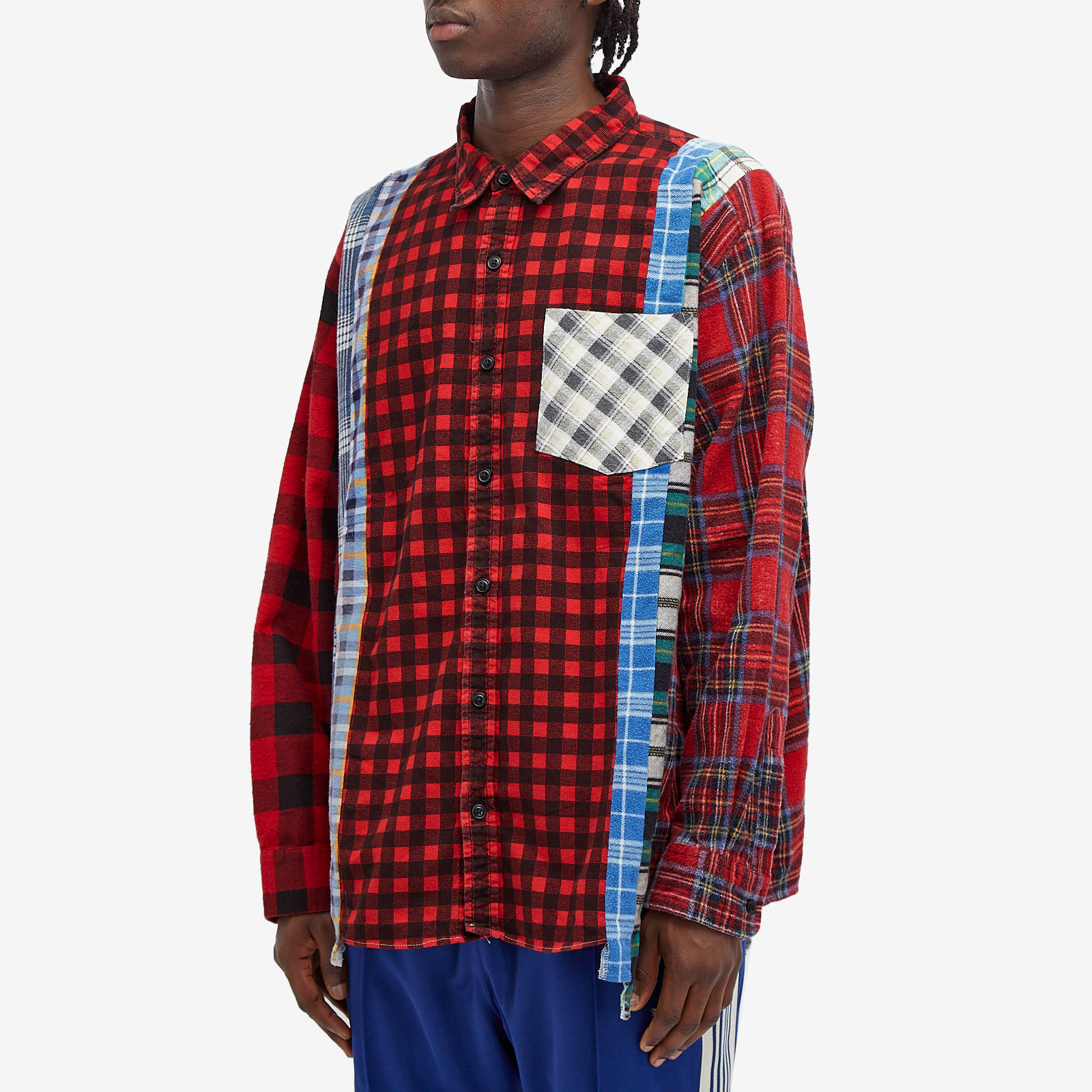 Men's 7 Cuts Wide Flannel Shirt in Assorted 