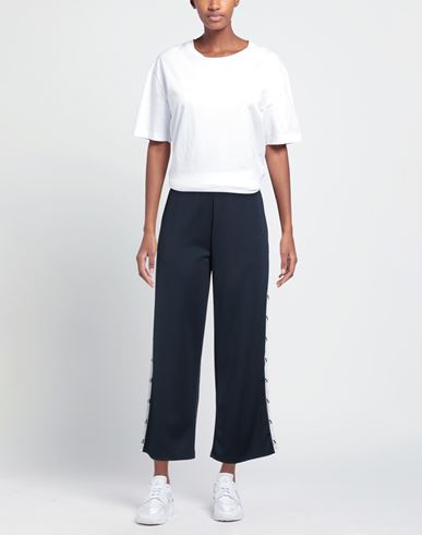 Woman Pants Navy Size 10 Polyester, Elastane