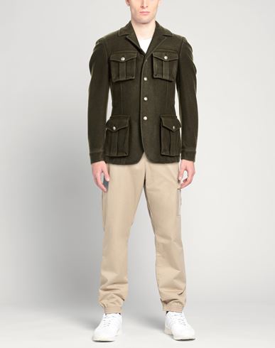 L. b.m. 1911 Man Jacket Military green Size 38 Virgin Wool, Nylon