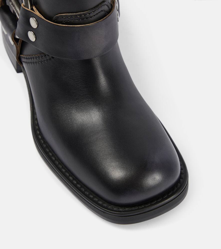 Miu Miu Leather biker boots