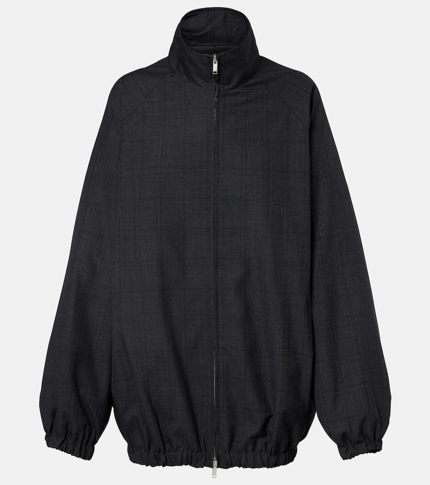 Baxter plaid oversized blouson jacket