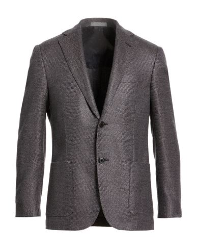 Man Blazer Grey Size 40 Virgin Wool, Silk