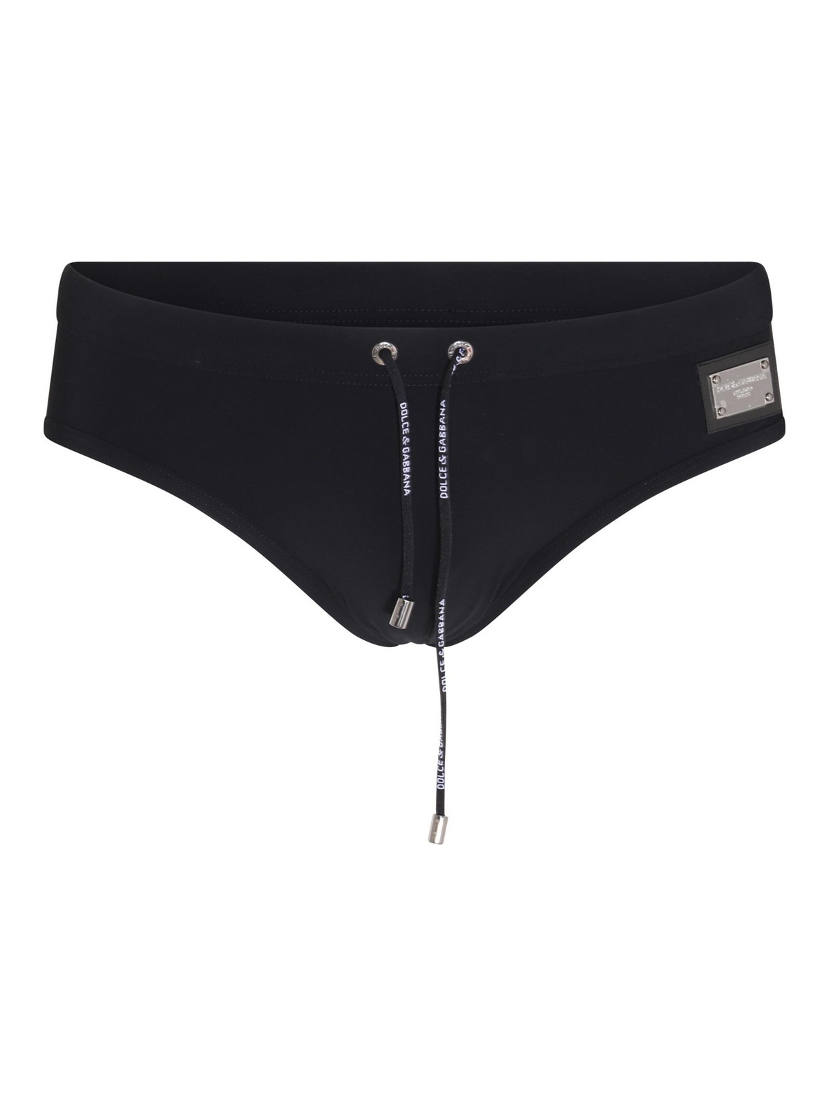 Logo Patch Drawstring Swim Shorts