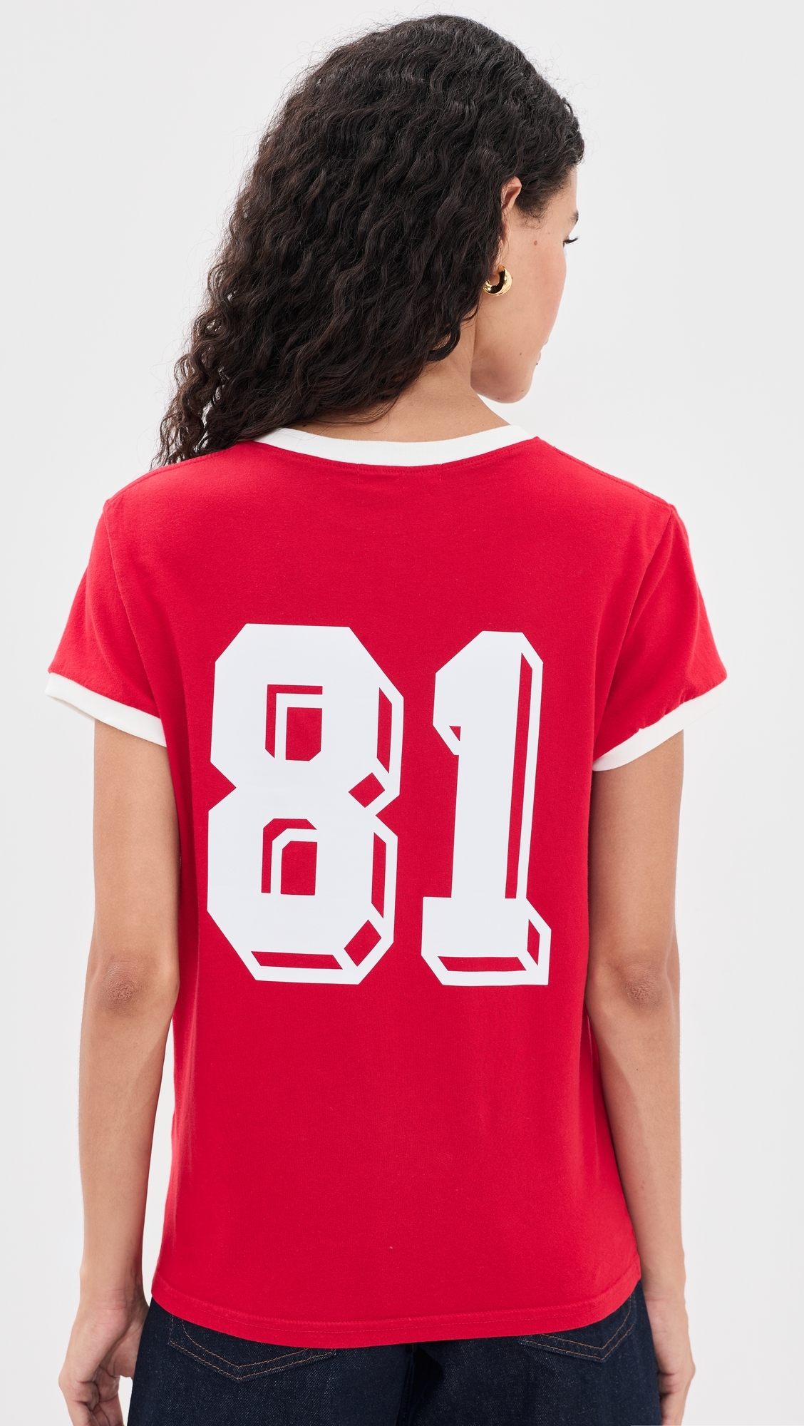 Vintage Fit Style Soccer Jersey Red