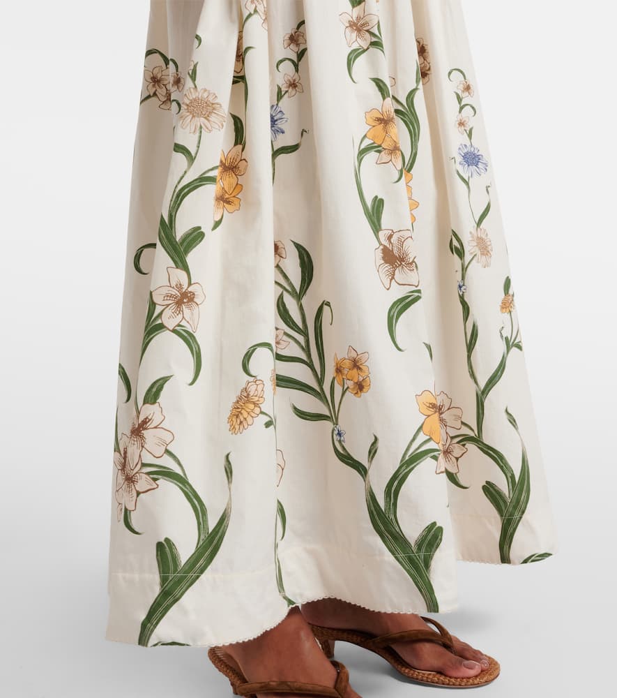 Floral cotton maxi dress