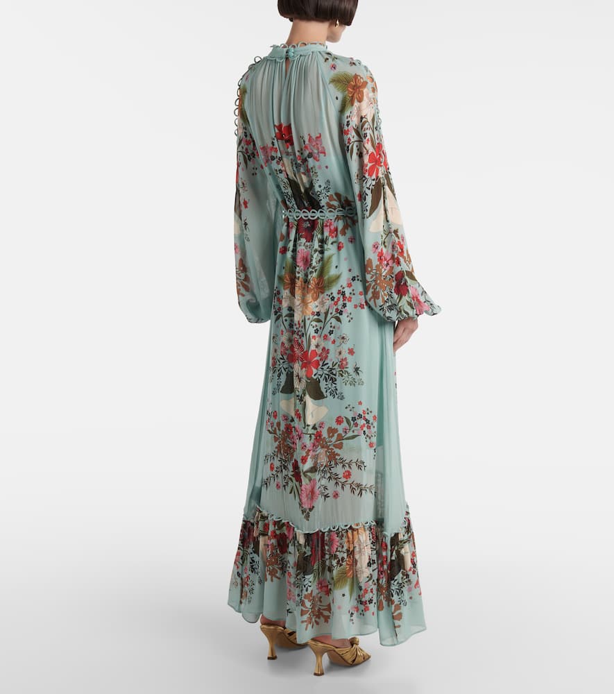 Beauty Bouquet Blue floral maxi dress