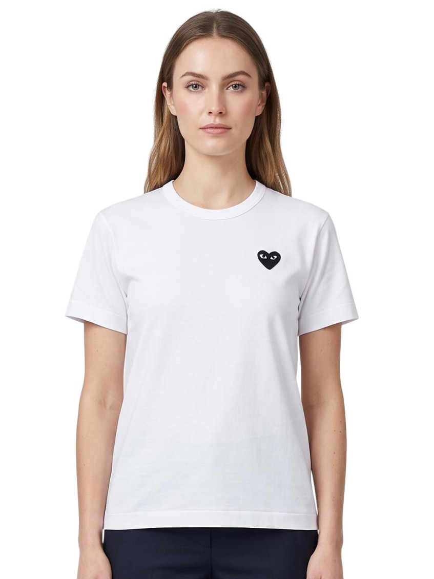 White Logo Crew Neck T-Shirt