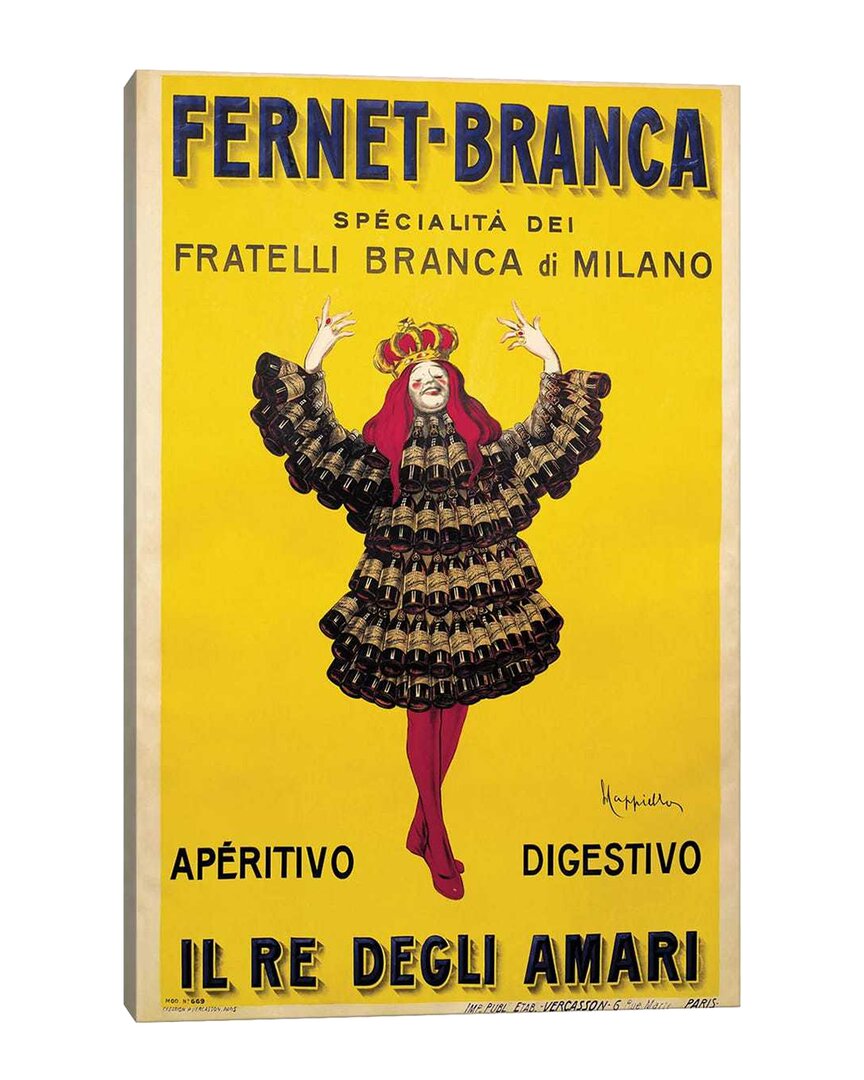 Fernet Branca Yellow By Leonetto Cappiello Wall Art