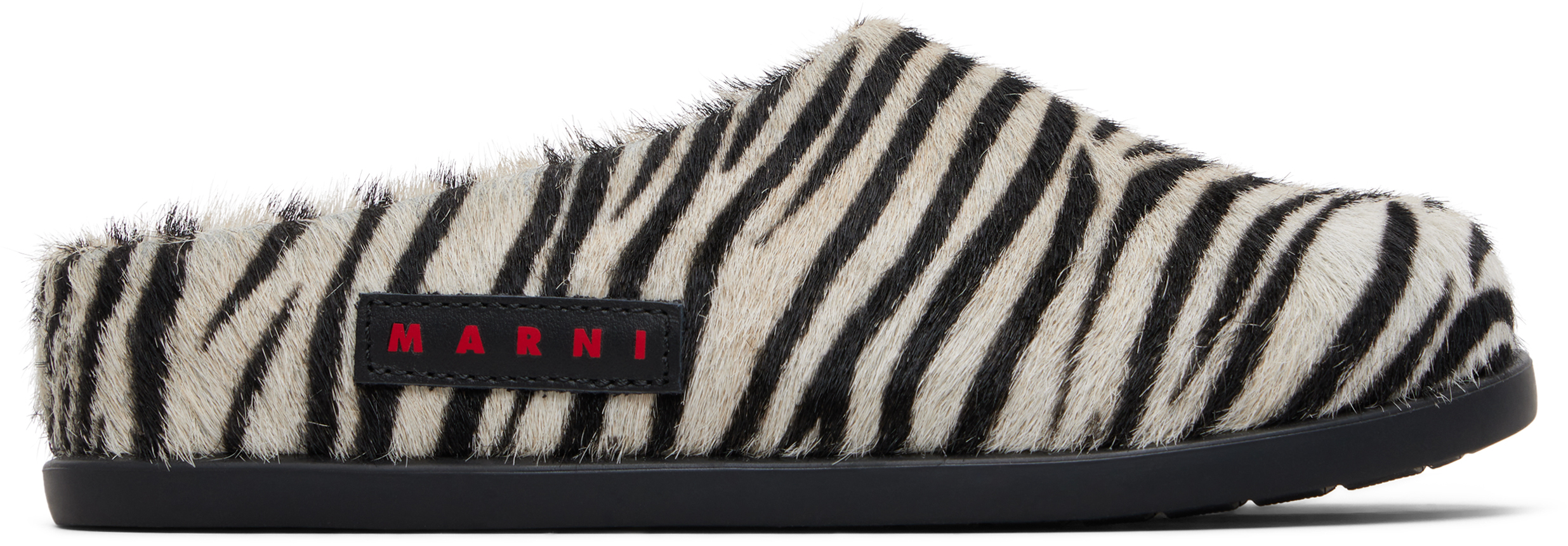 SSENSE Exclusive Kids White & Black Fussbett Slip-on Loafers