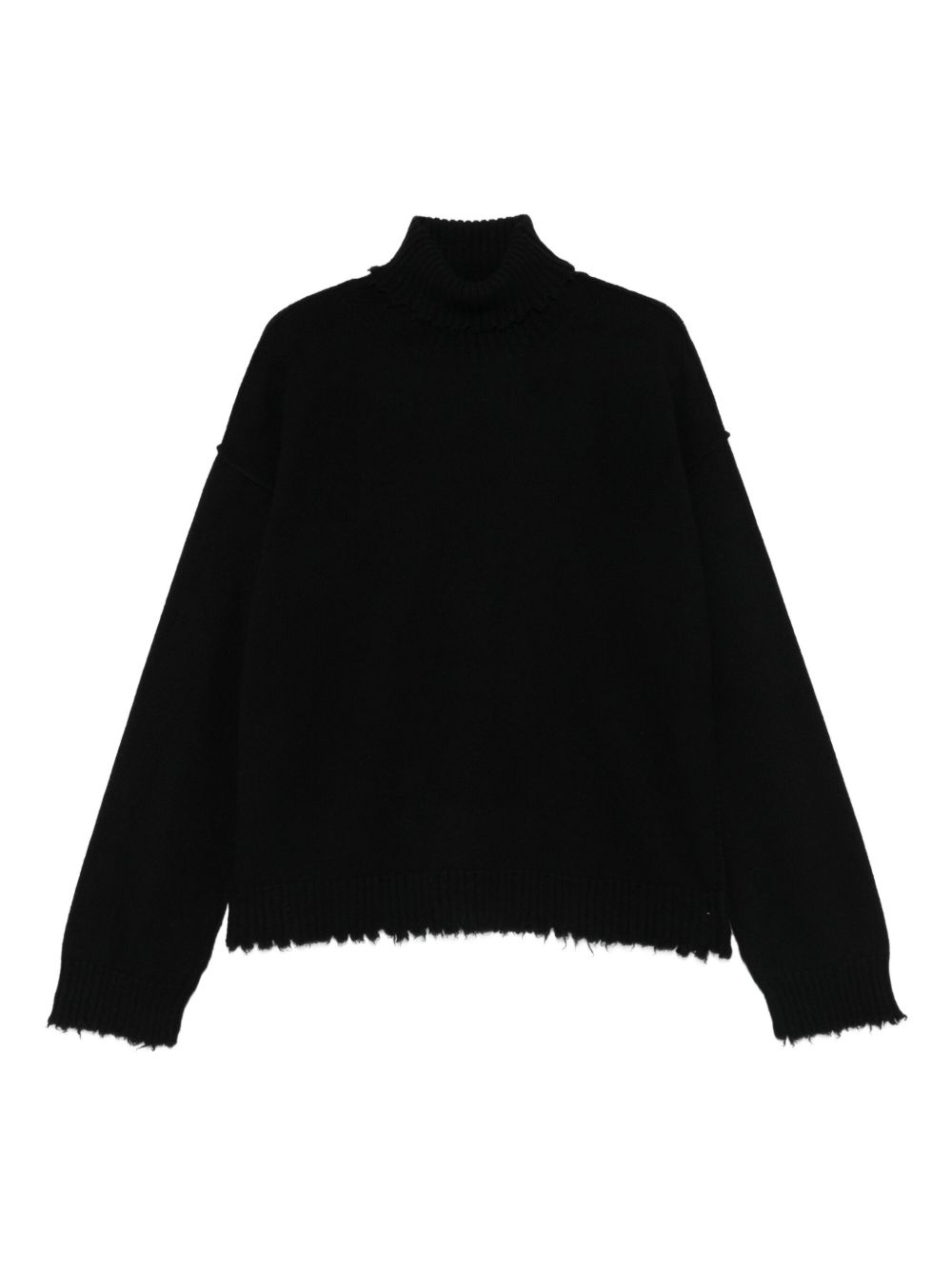 Cashmere Turtleneck Sweater — Black