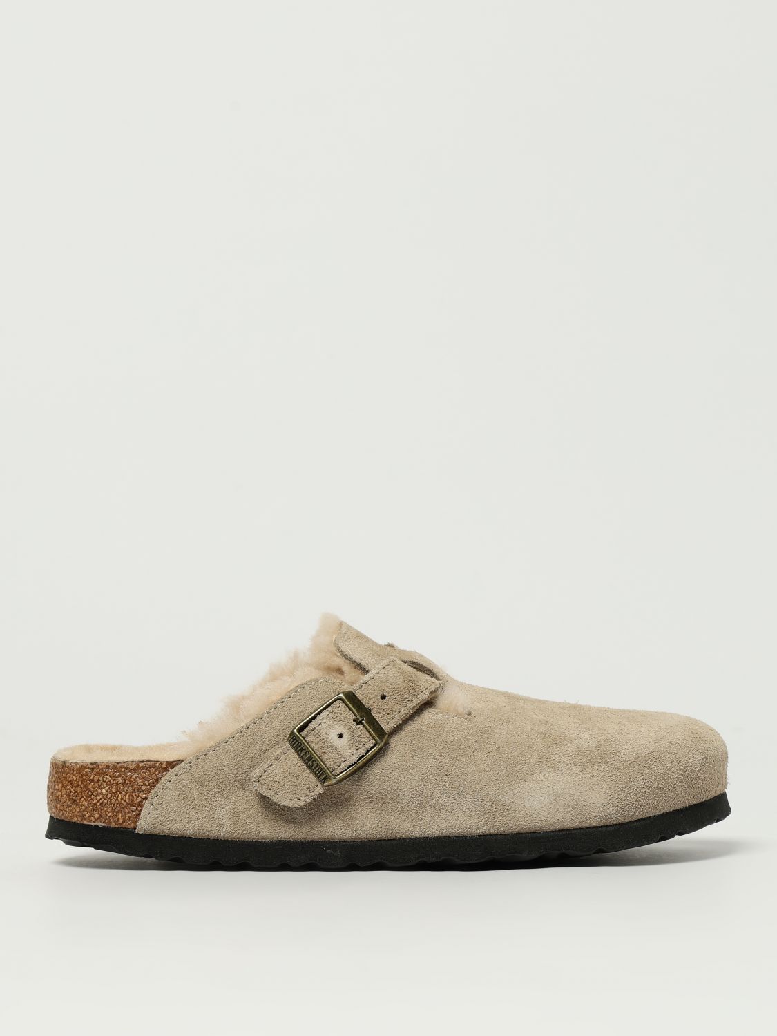 Boston Shearling mules - Neutrals