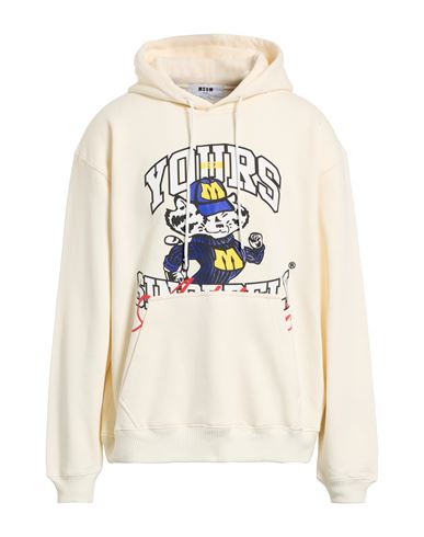 Man Sweatshirt Ivory Size L Cotton