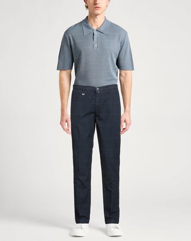Man Pants Navy Size 28 Cotton, Polyester, Elastane