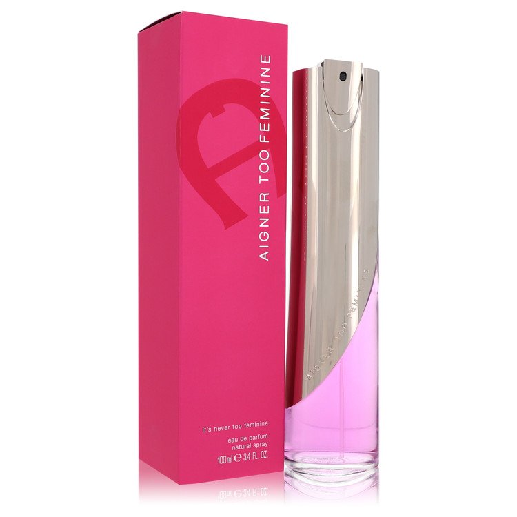 2pcs Combo Aigner Too Feminine by Eau De Parfum Spray 3.4 oz Women