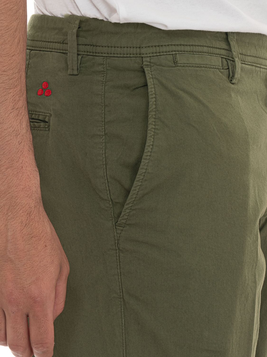 Pants Men color Green