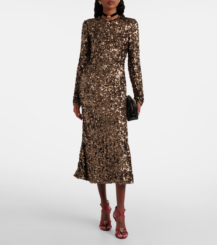 Sequined midi dress