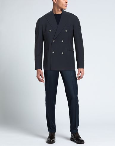 Man Blazer Midnight blue Size 44 Wool, Elastane