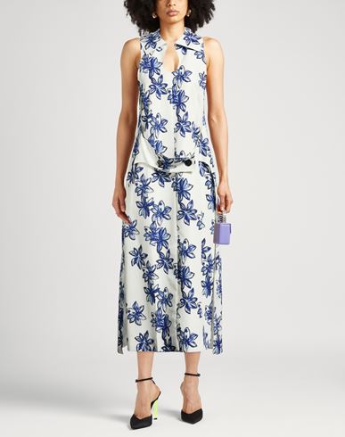 Woman Midi dress Cream Size 8 Polyester