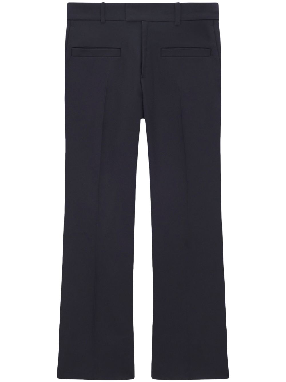 Cropped tailored trousers - Blue