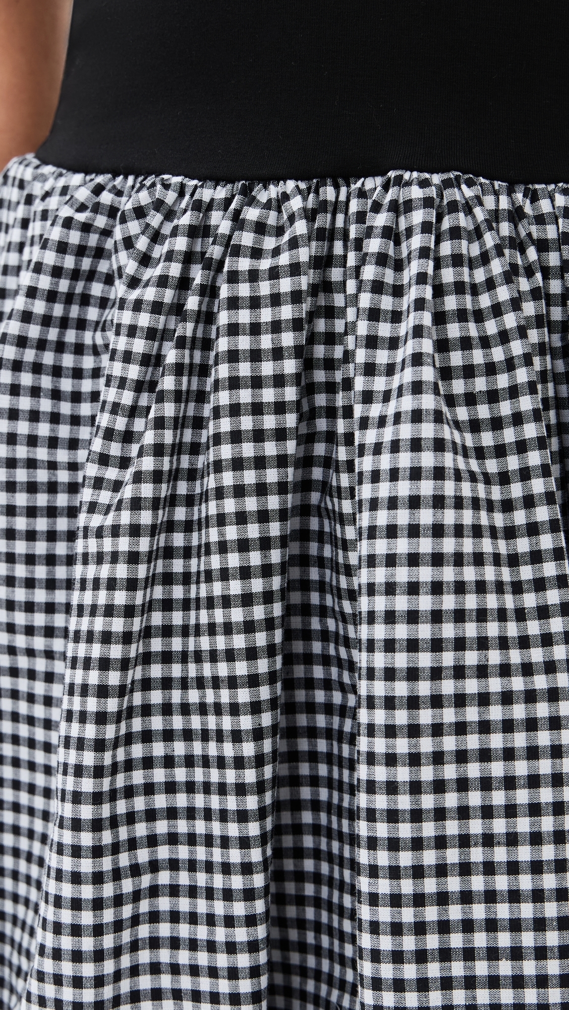 Piper Combo Dress Black/Gingham