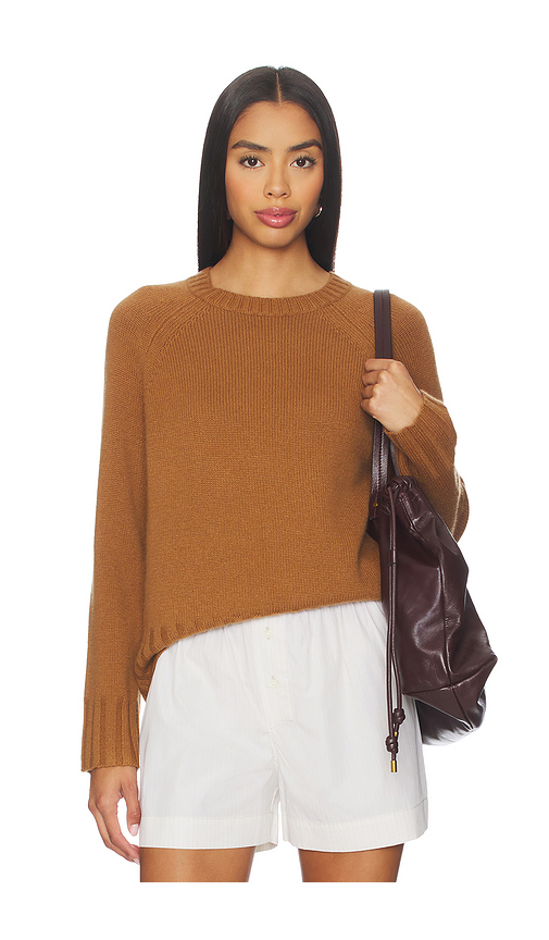 W. Cashmere Gabby Crew Neck in Cognac. - XS also in L