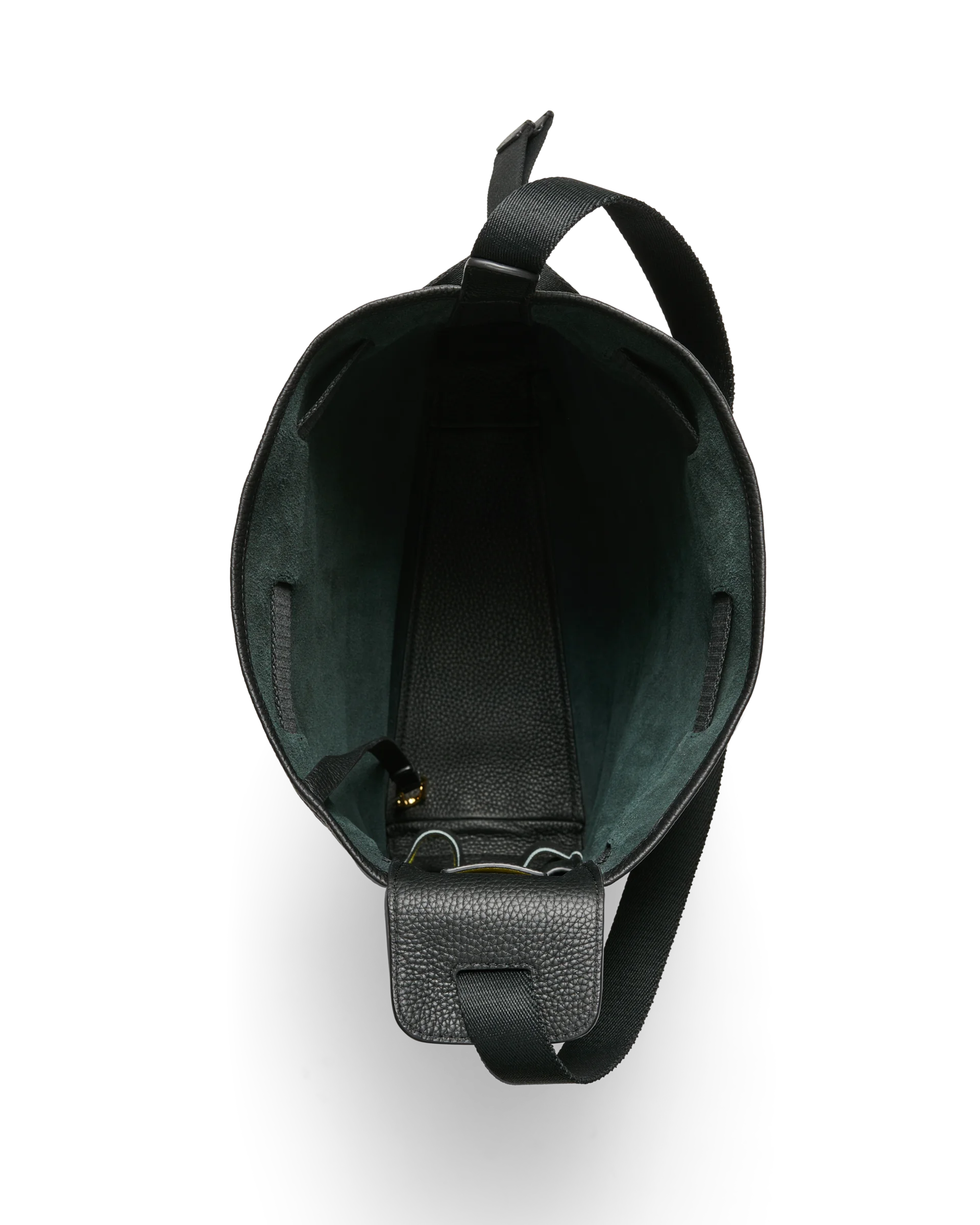 Sail Bag - Leather Hobo Bag - Black