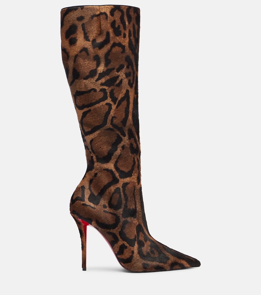 Miss Z 100 calf hair knee-high boots
