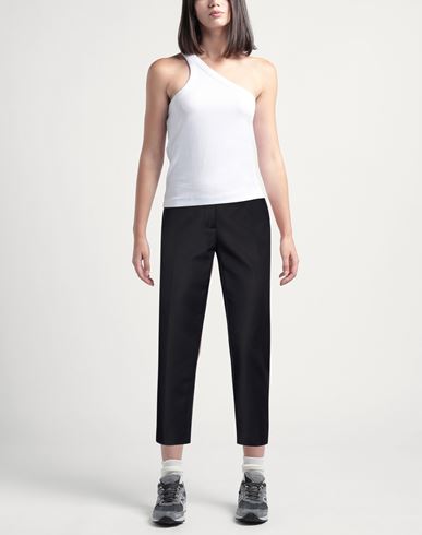 Woman Pants Black Size 2 Cotton, Polyamide, Elastane