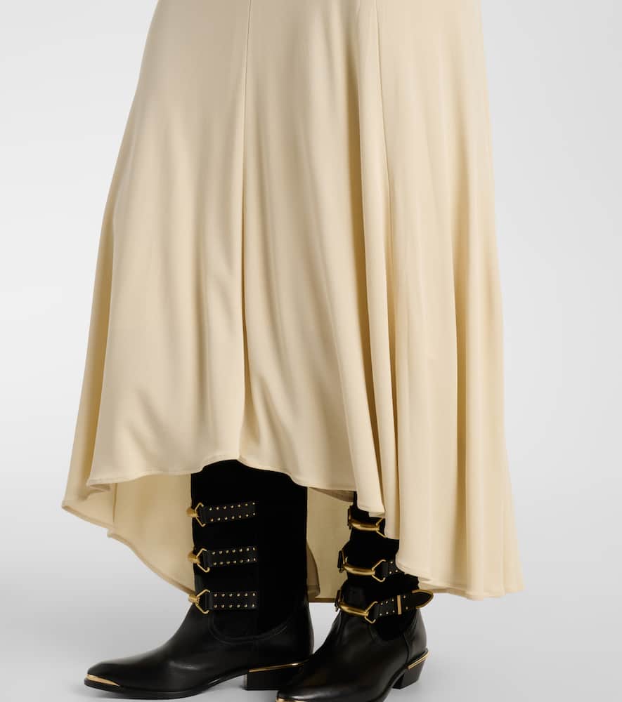 Nejma gathered midi dress