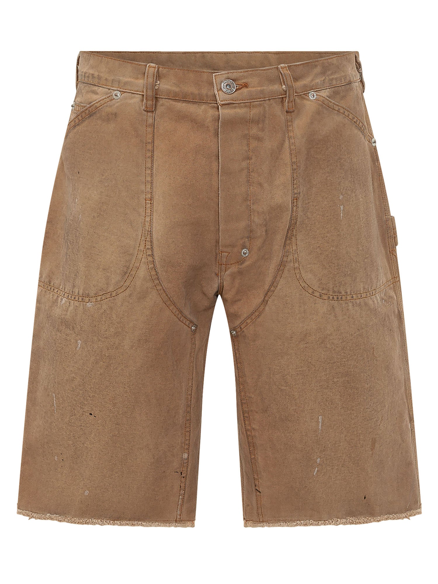 Casual Bermuda Shorts with Button Closure