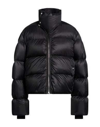 Man Puffer Black Size 38 Polyester, Virgin Wool