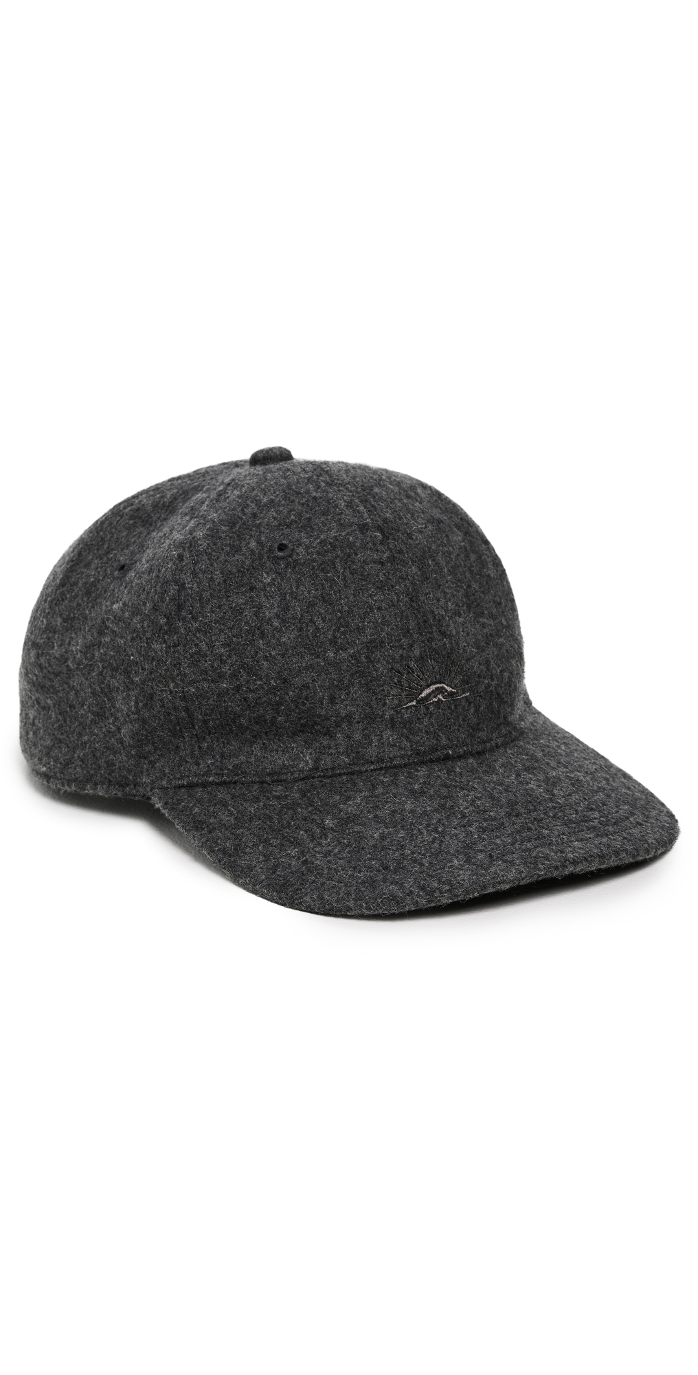 Wool Baseball Cap Grey One Size