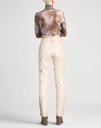 Courrèges Woman Pants Beige Size 26 Cotton, Polyester, Elastane