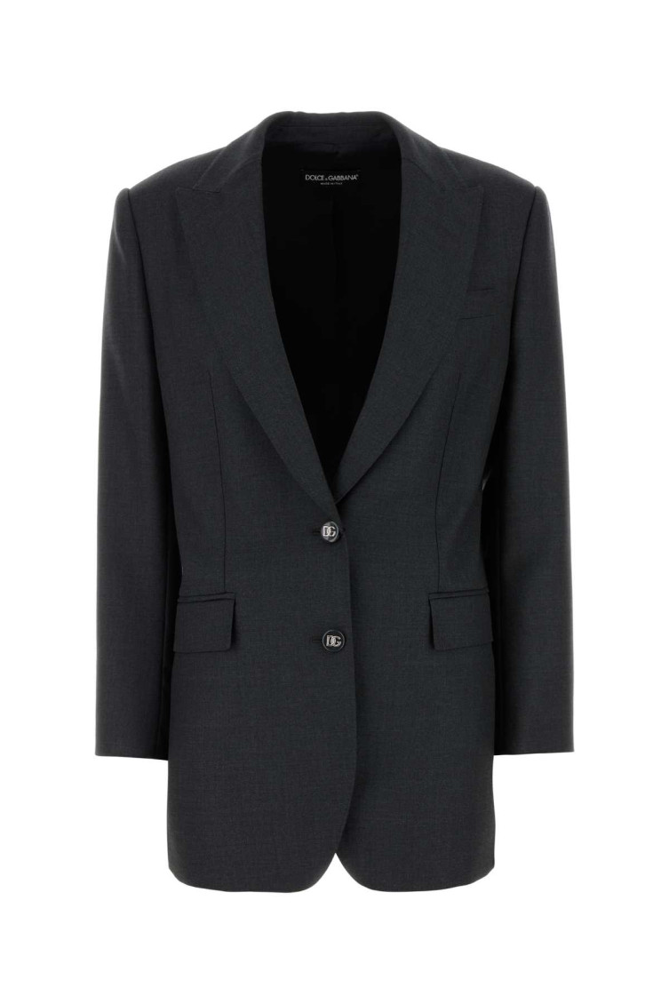 Graphite Wool Blazer