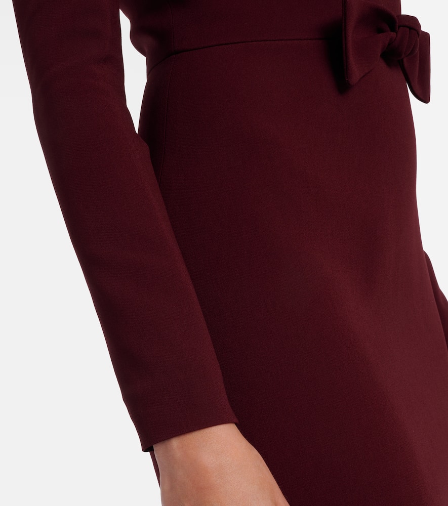 Bow-detail cady gown