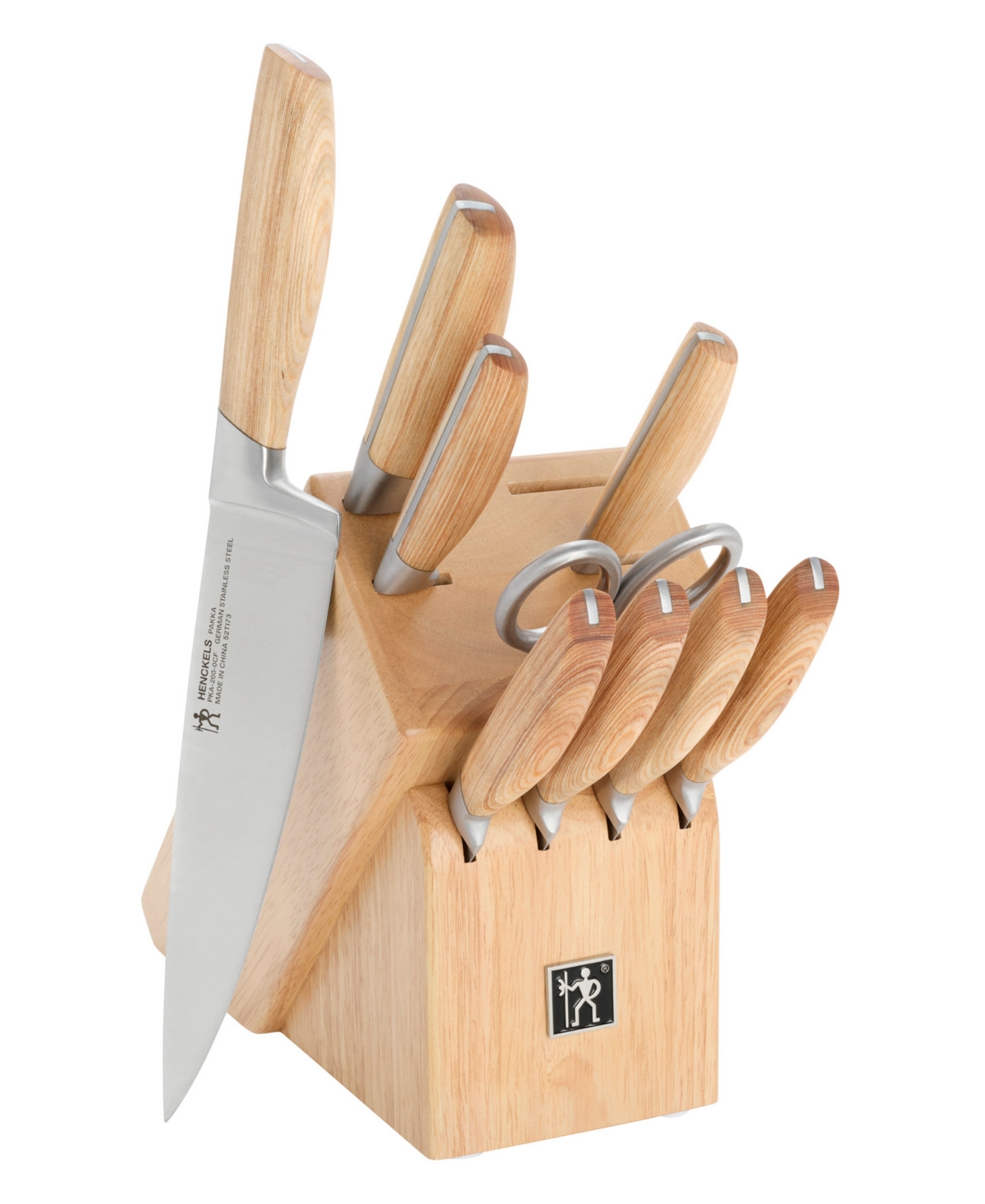Pakka 10-Pc. Stainless Steel Knife Block Set - Natural