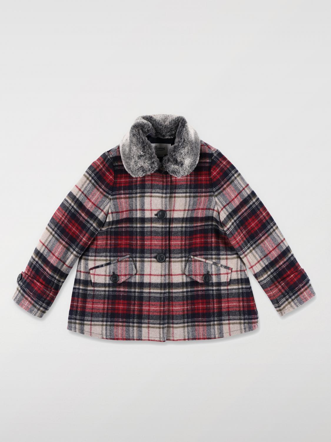 Coat Kids color Burgundy