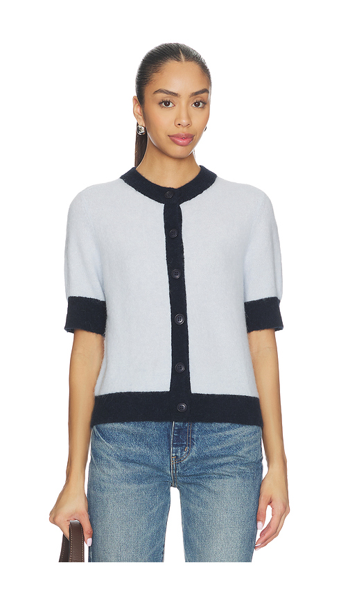 SAMSOE SAMSOE Sanoura Short Sleeve Cardigan in Pink. -  S also in