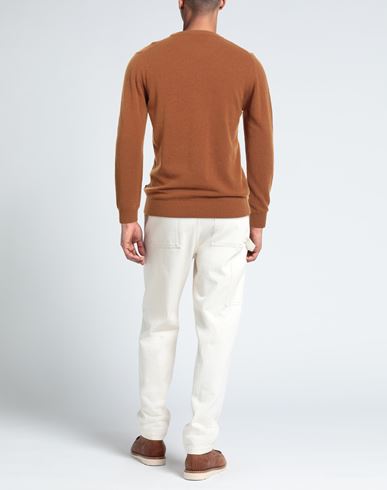 Man Sweater Brown Size L Wool, Nylon