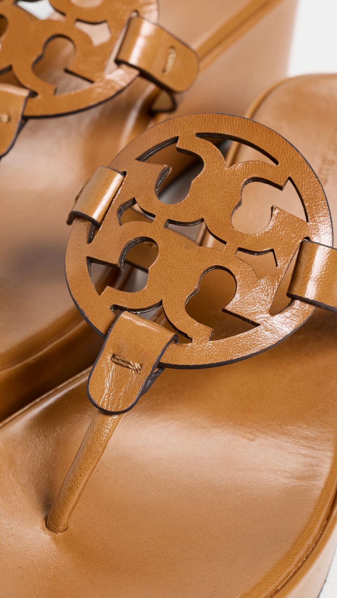 Miller Wedge Sandals 25mm Walnut
