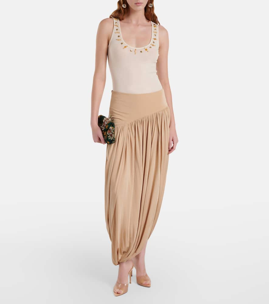 Beaded wool tank top