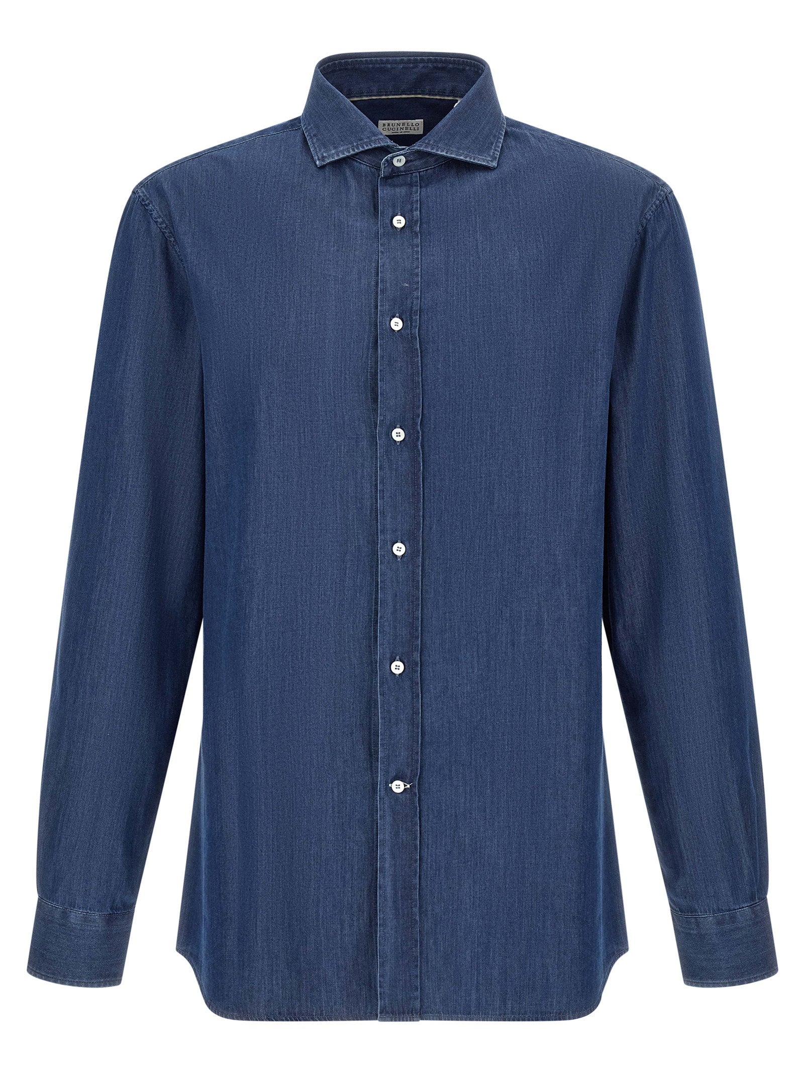 Indigo Denim Shirt — blue