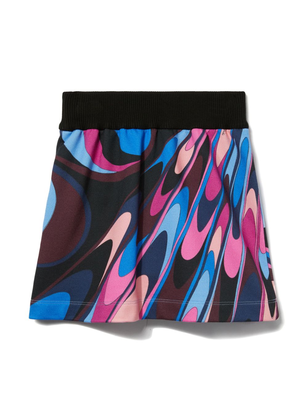 Onde-print mini skirt - Black