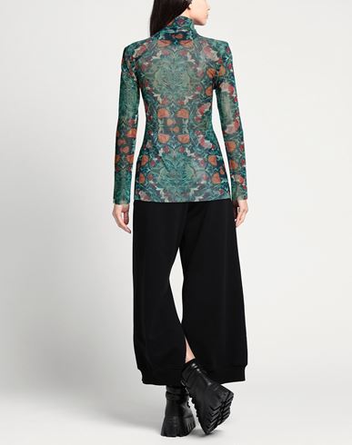 Woman Top Emerald green Size M Polyester, Elastane