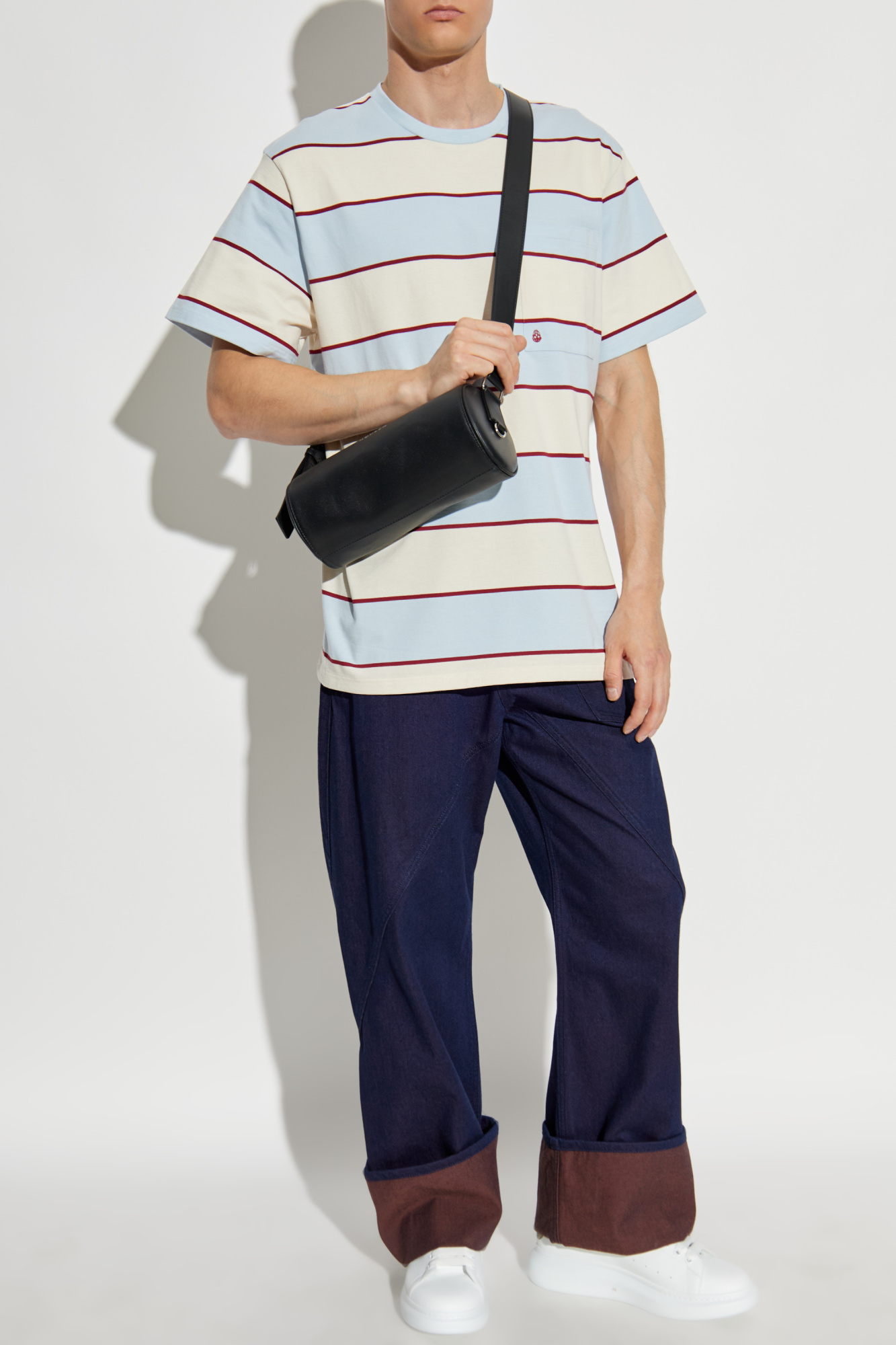 T-shirt With Pocket, Men's, Light Blue