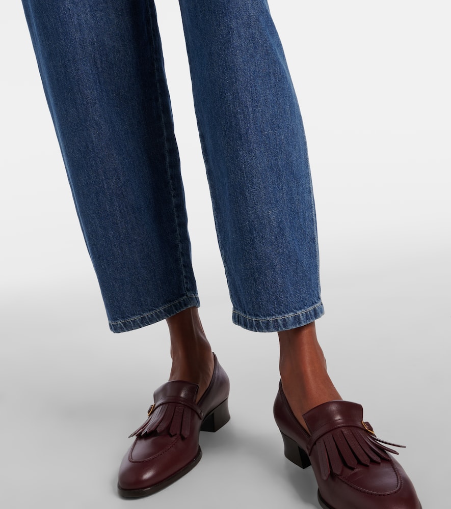 Masia high-rise barrel-leg jeans