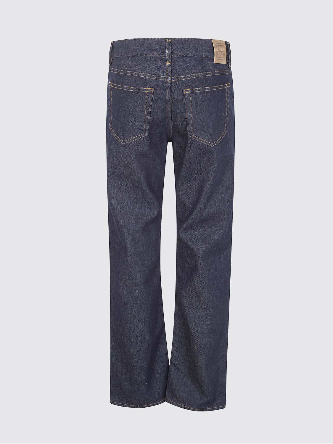 TOTEME logo-patch jeans - Blue